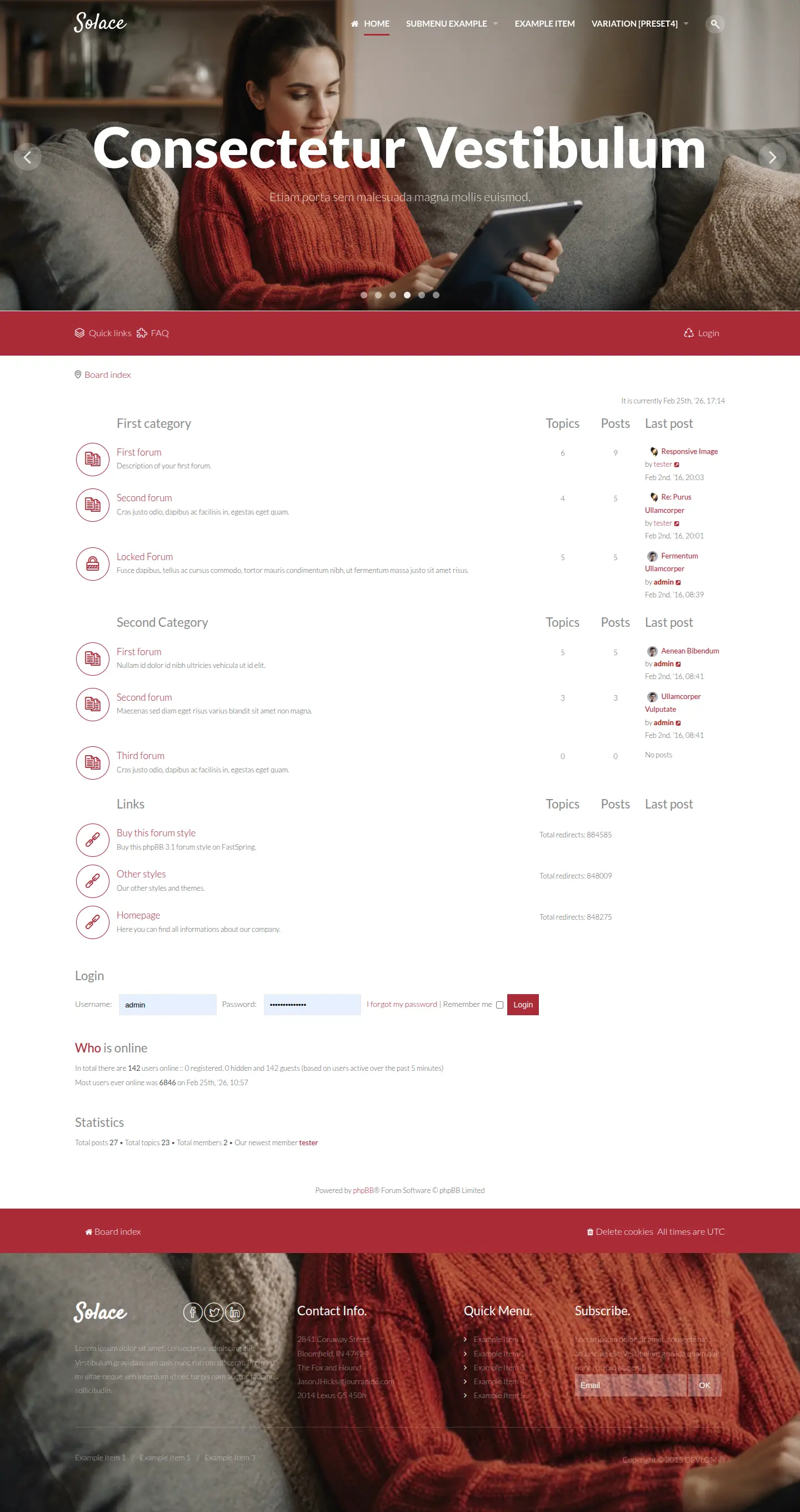 Solace Preset 4 - Crimson color scheme